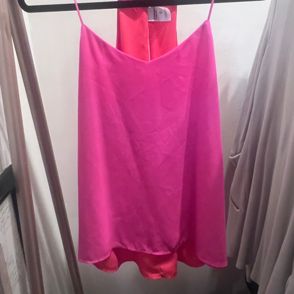 Express Hot Pink Slip Dress